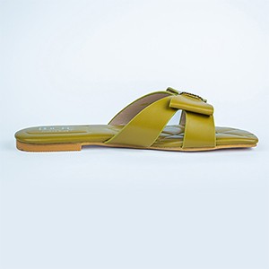 Stella Flat Sandal-Green