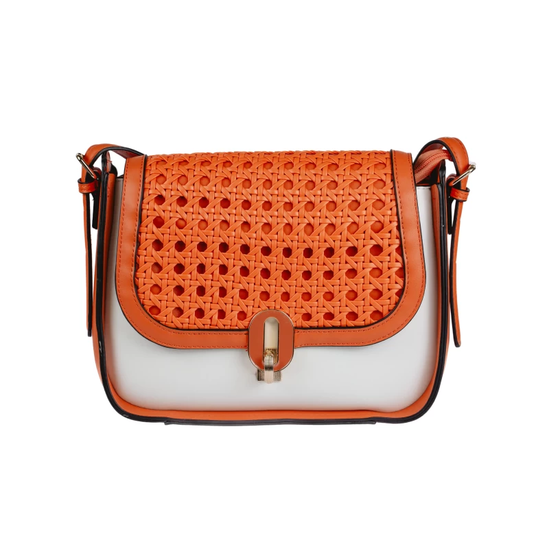 Lolly Rattan Designer Shoulder - Orange