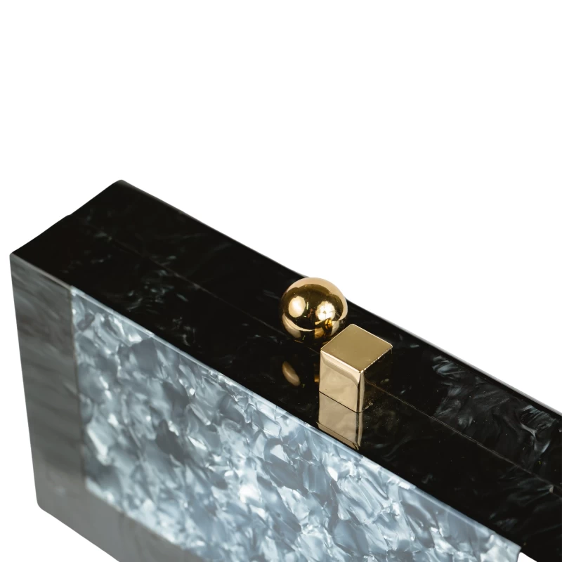 Lisa Acrylic Clutch-Black 5