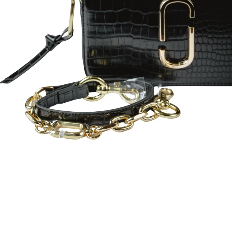 Coco Croc Cross Body Bag-T-Black 7