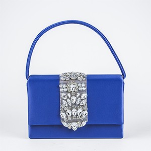 Viola Satin Purse-Royal Blue