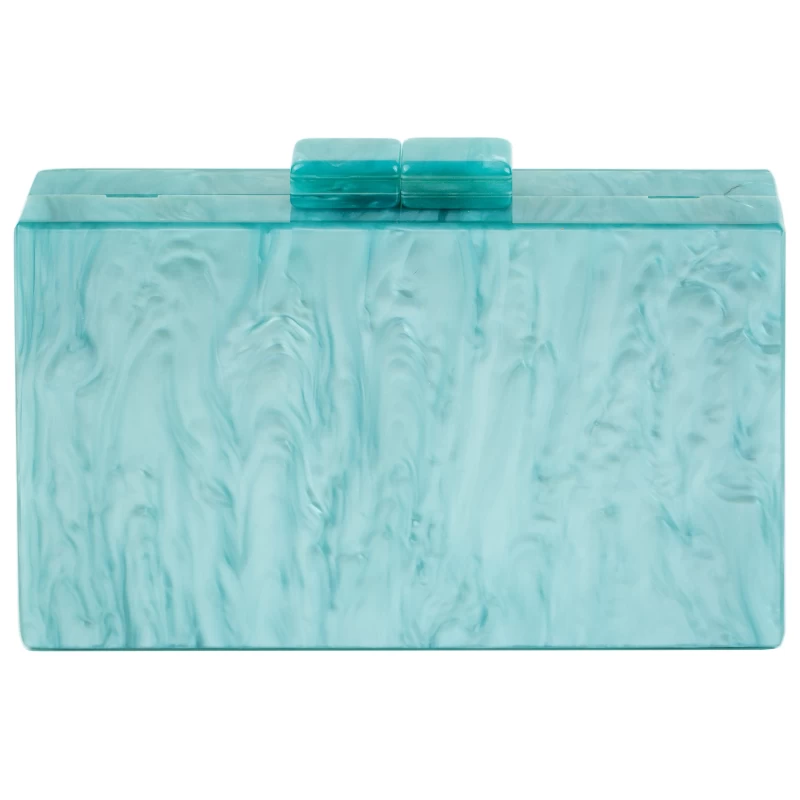 Marbella Acrylic Clutch-Blue 4