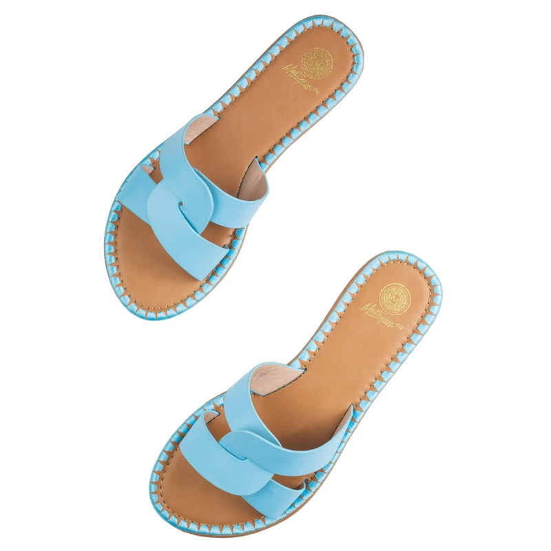 Crisso Flat Sandal-Blue 4