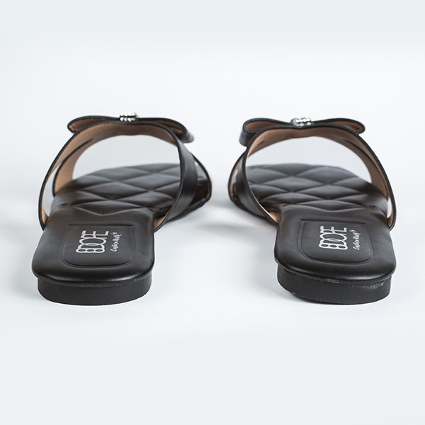 Stella Flat Sandal-Black 5