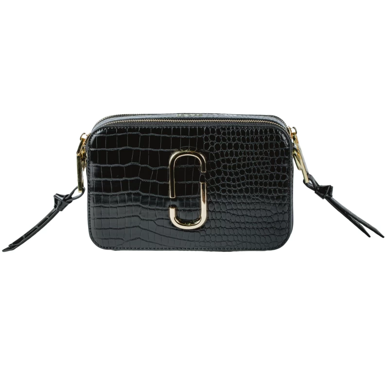 Coco Croc Cross Body Bag-T-Black 3