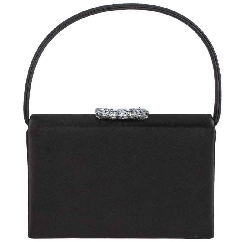 Viola Satin Purse-Black 4