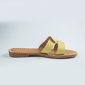 Crisso Flat Sandal-Green