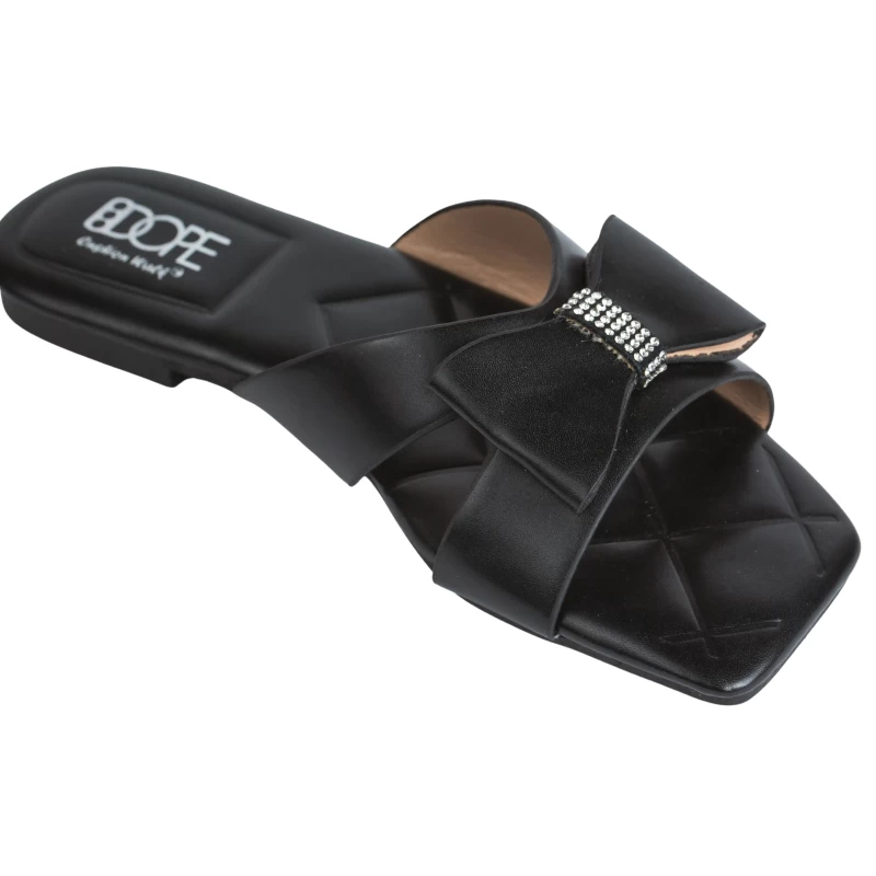 Stella Flat Sandal-Black 5