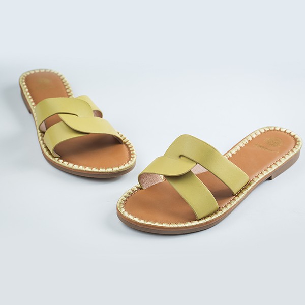 Crisso Flat Sandal-Green 4