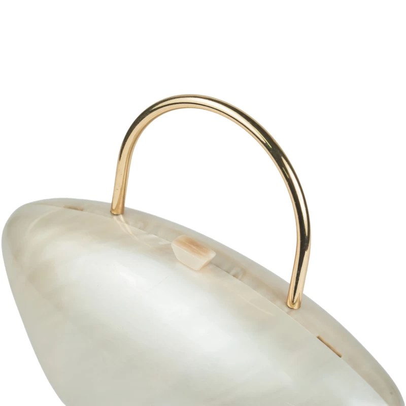 Perilina Acrylic Clutch-Beige 3