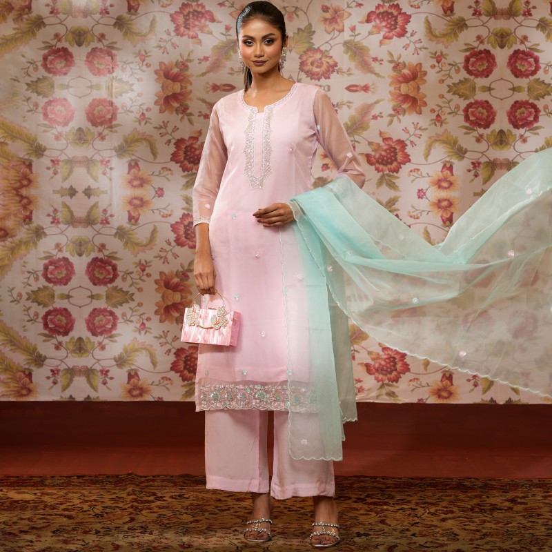 NOOR | Stitched 3 Pc | Code No. MSK-20