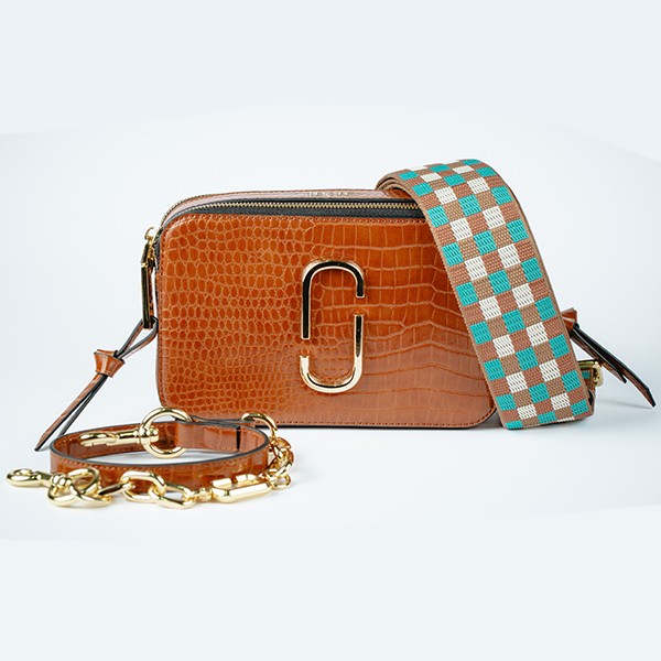 Coco Croc Cross Body Bag-T-Brown