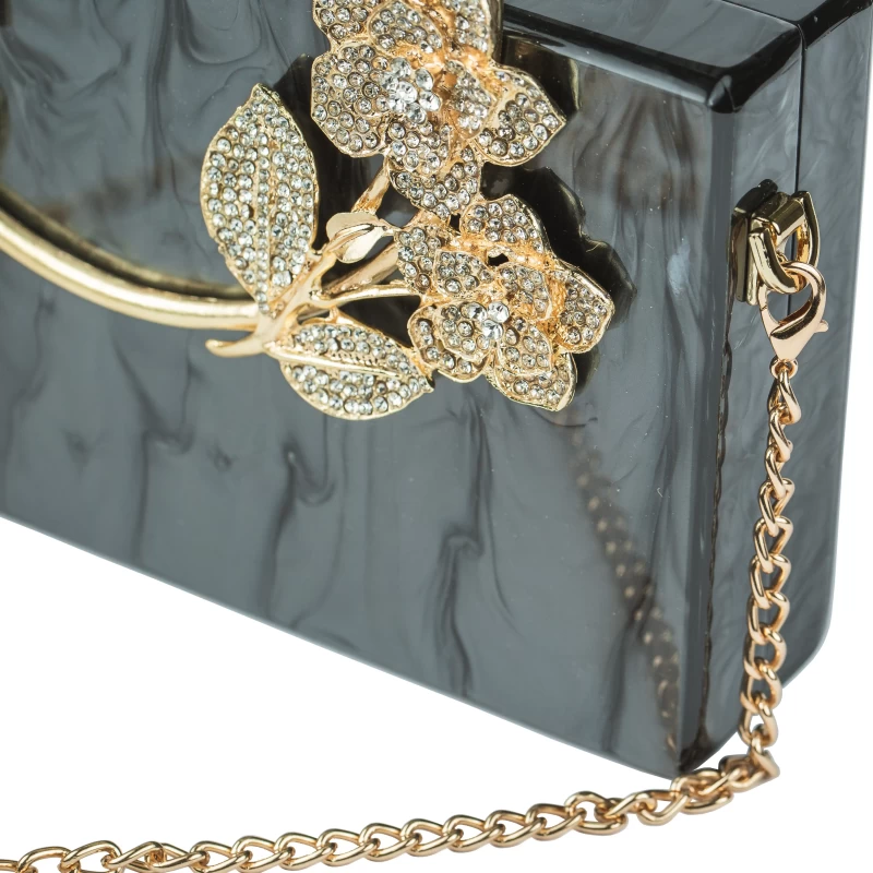 Bling Acrylic Clutch-Black 4