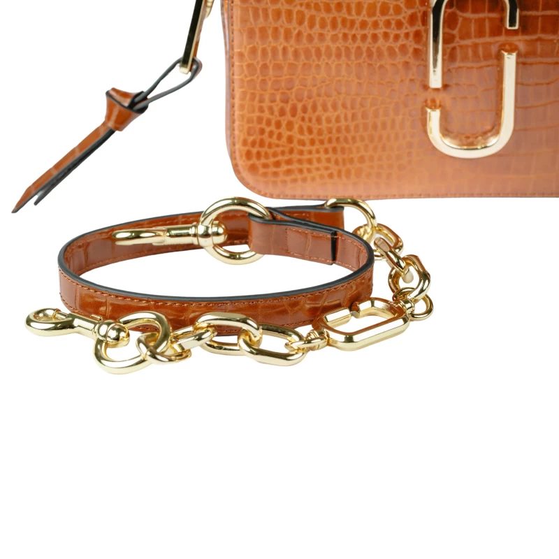 Coco Croc Cross Body Bag-T-Brown 7