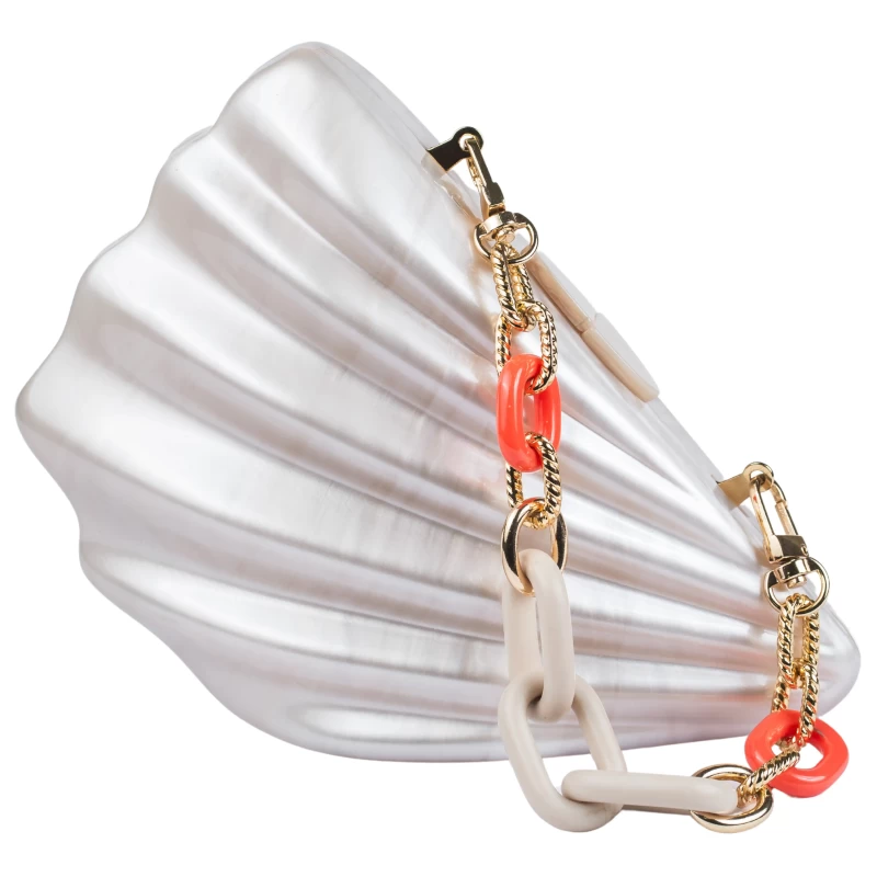 Pearly Acrylic Clutch-Beige 6