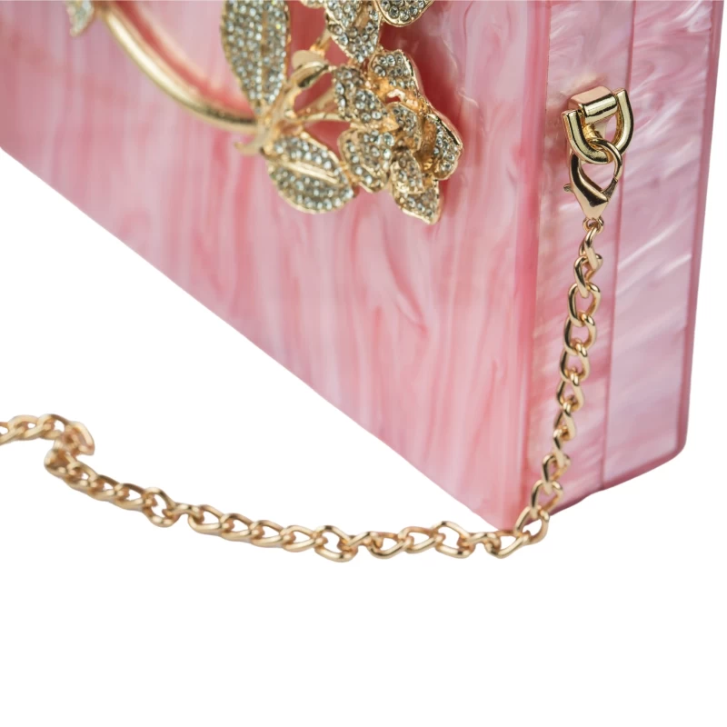 Bling Acrylic Clutch-Pink 4