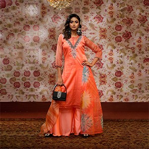 NOOR | Stitched 3 Pc | Code No. MSK-09