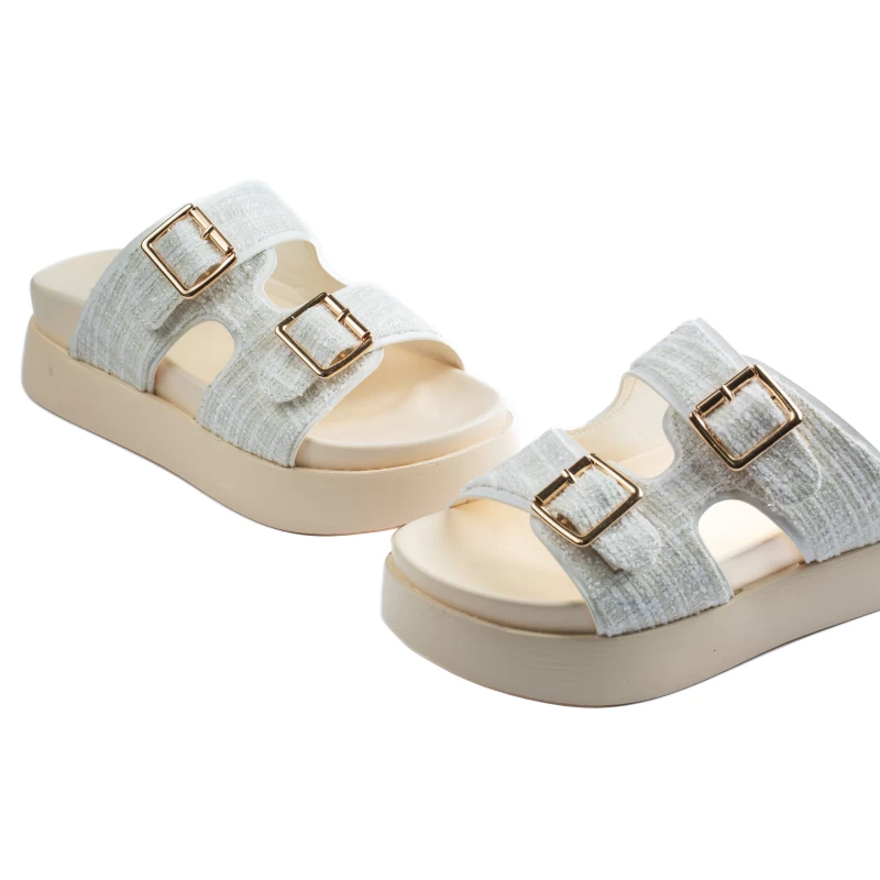 Arizona Double Strap Slide-Beige 5