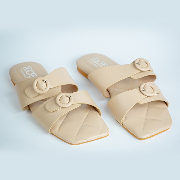 Stella Pastel Flat Sandal-Beige 3