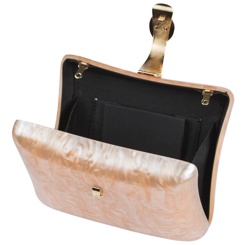 Charlot Acrylic Clutch-Champagne 5