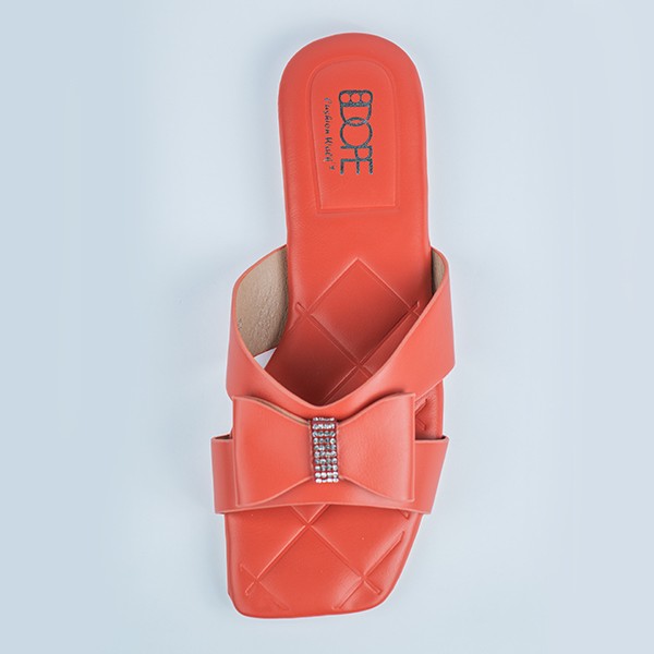 Stella Flat Sandal-Orange