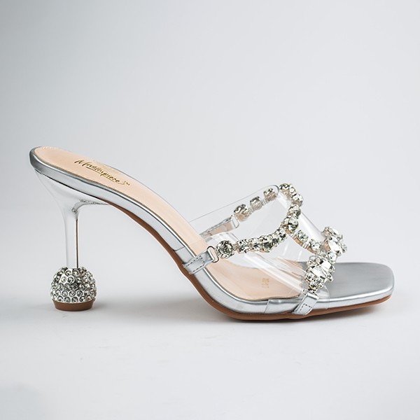 Cristella Heel-Silver 6