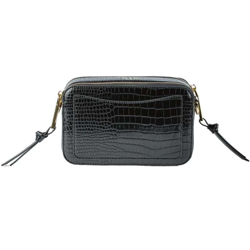 Coco Croc Cross Body Bag-T-Black 2