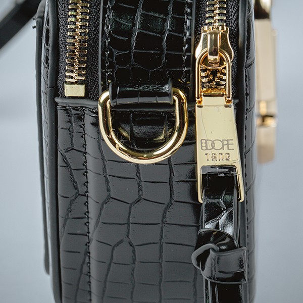 Coco Croc Cross Body Bag-T-Black 7