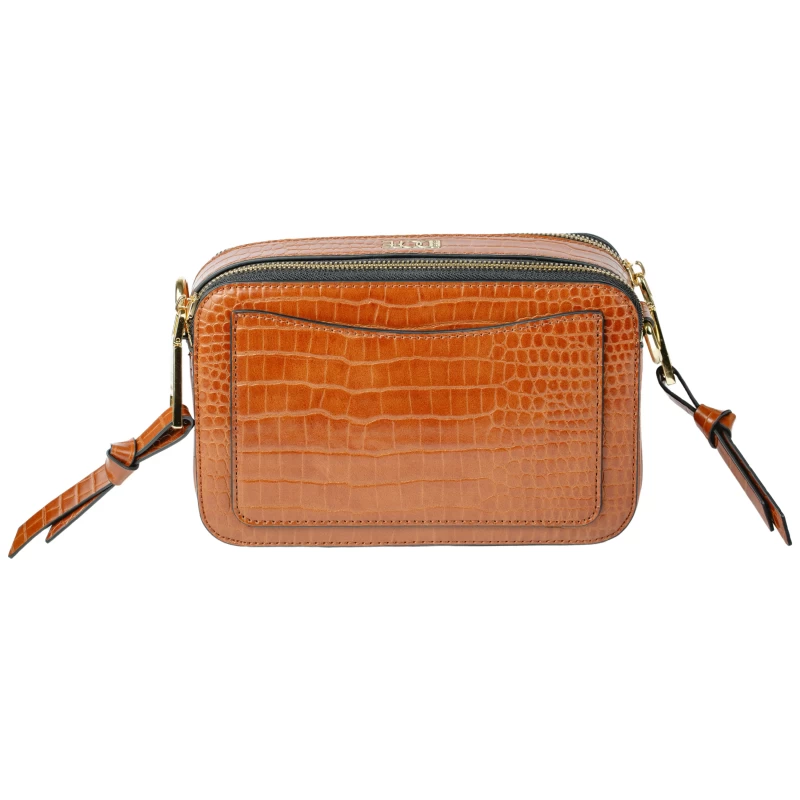 Coco Croc Cross Body Bag-T-Brown 2