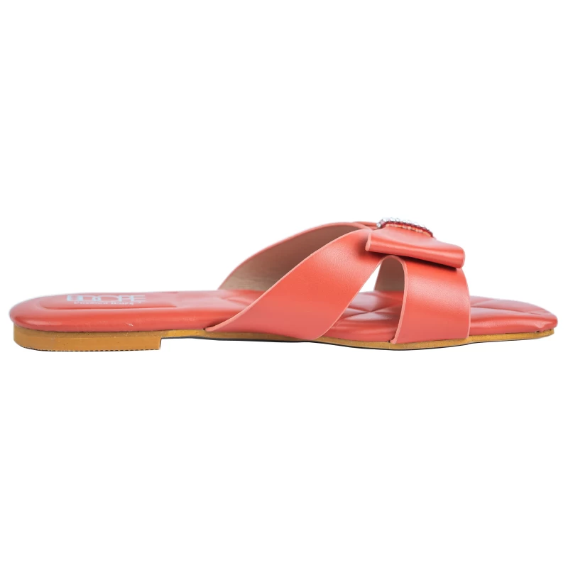 Stella Flat Sandal-Orange