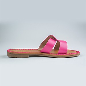 Crisso Flat Sandal-Fuchsia