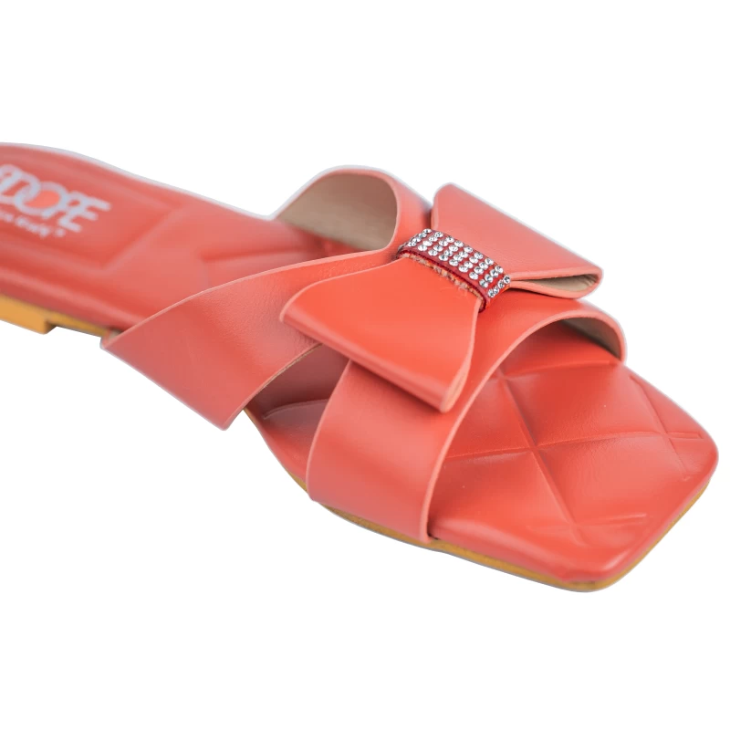 Stella Flat Sandal-Orange 5