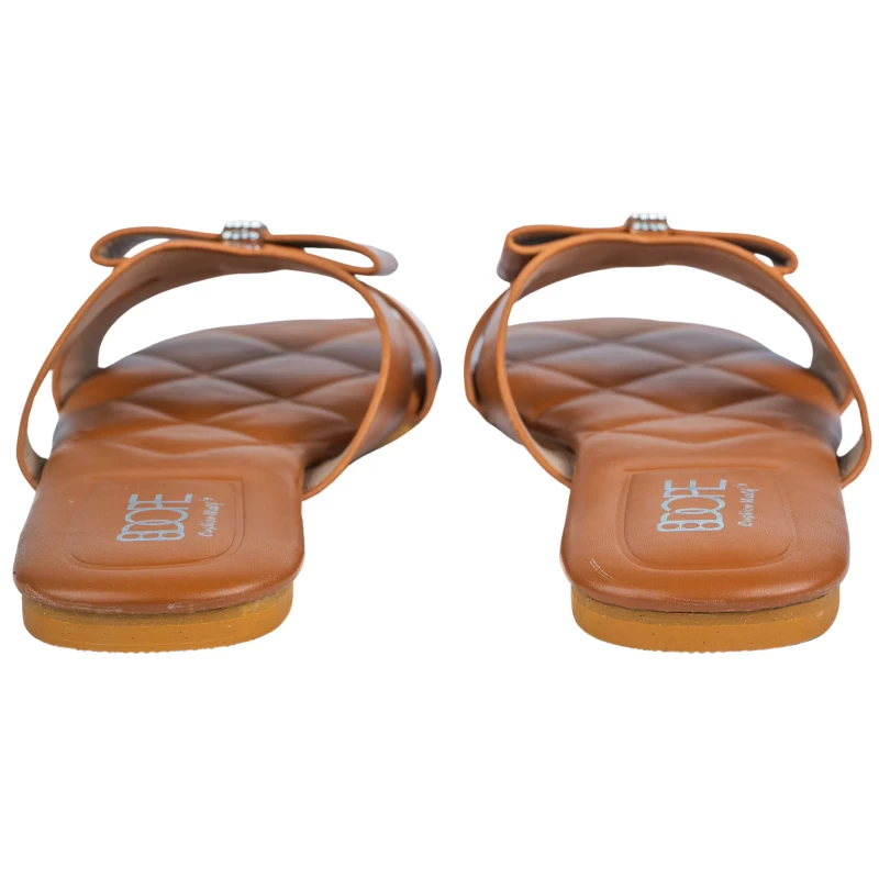 Stella Flat Sandal-Brown 3