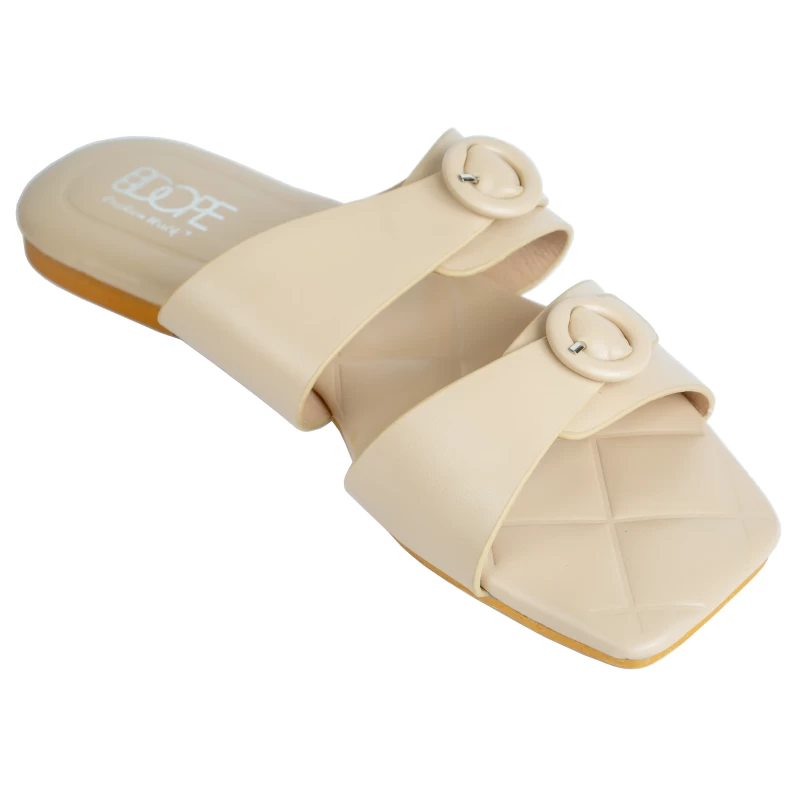 Stella Pastel Flat Sandal-Beige 4