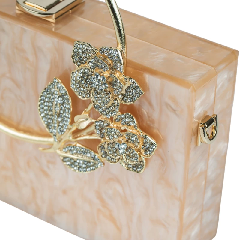 Bling Acrylic Clutch-Champagne 3