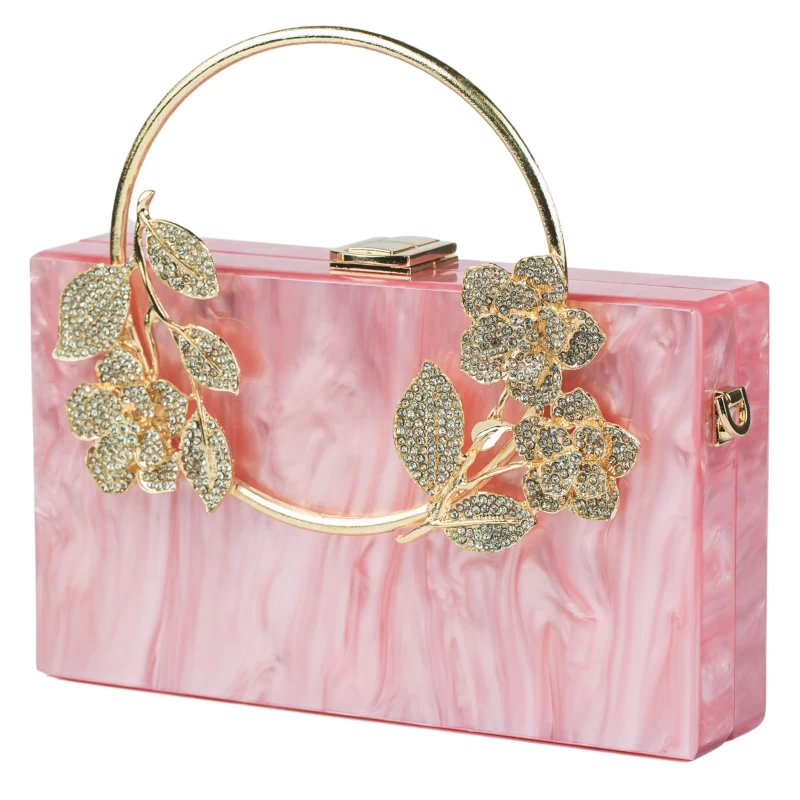 Bling Acrylic Clutch-Pink 5