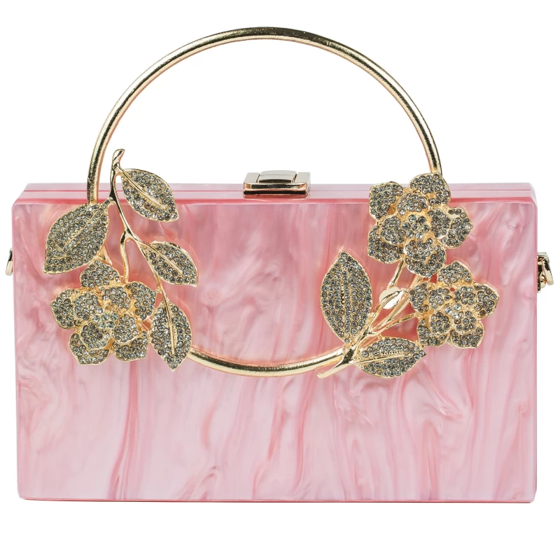 Bling Acrylic Clutch-Pink 6