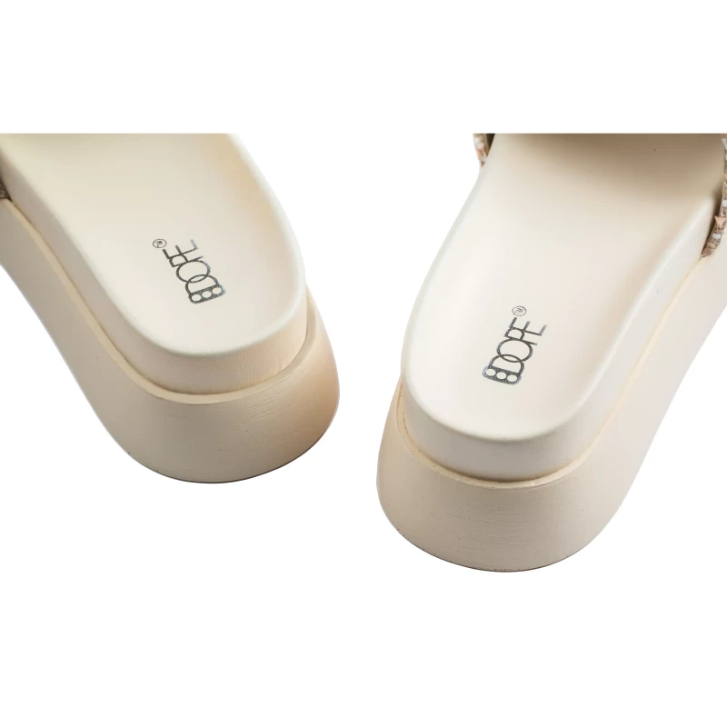 Franca Wedge Slide-Beige 3