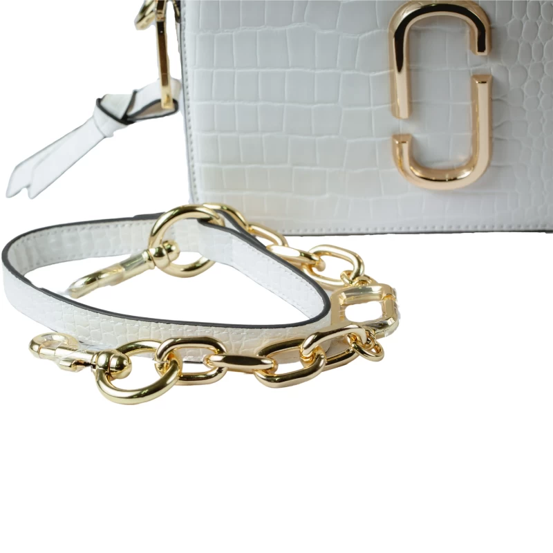 Coco Croc Cross Body Bag-T-White 7