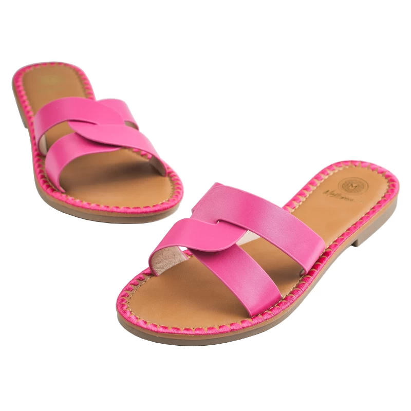 Crisso Flat Sandal-Fuchsia 5