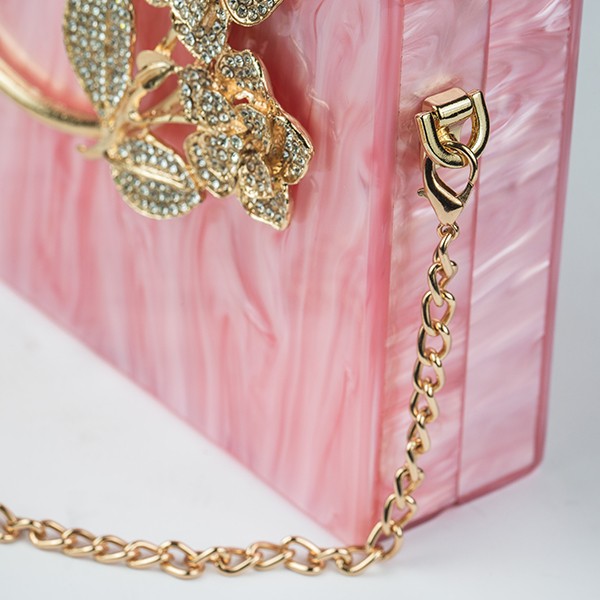 Bling Acrylic Clutch-Pink 6