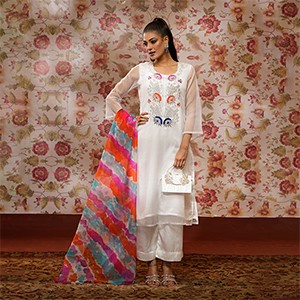 NOOR | Stitched 3 Pc | Code No. MSK-22