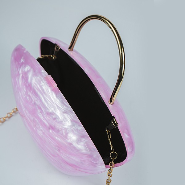 Perilina Acrylic Clutch-Pink 4