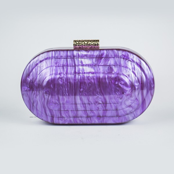 Rosa Acrylic Clutch-Purple 6