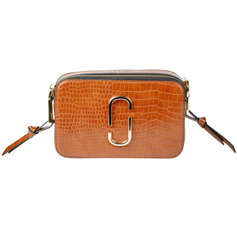 Coco Croc Cross Body Bag-T-Brown 3