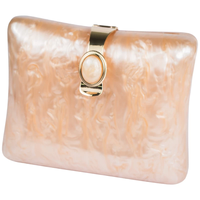 Charlot Acrylic Clutch-Champagne 4