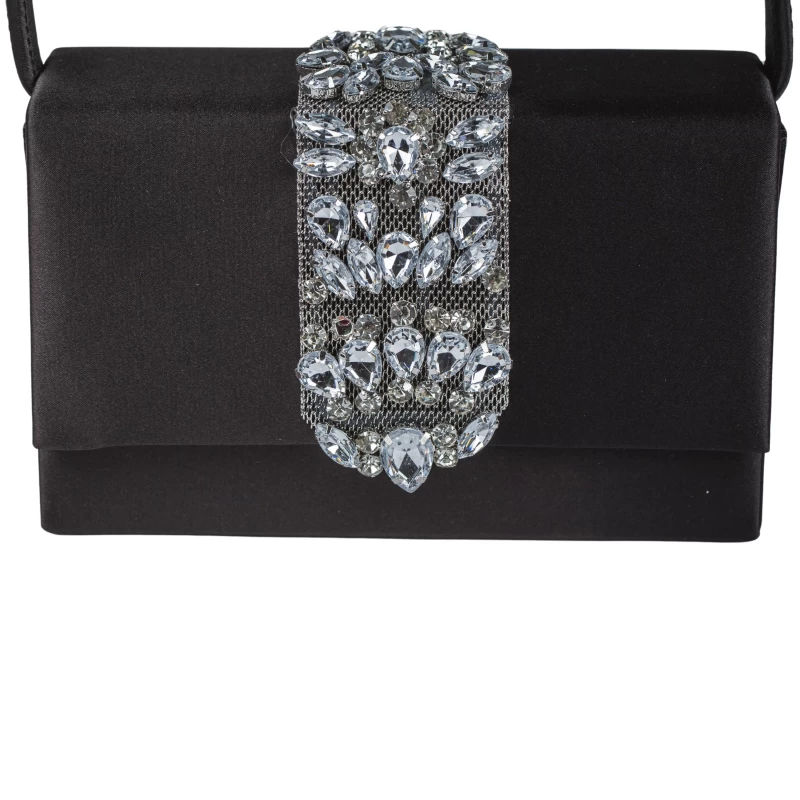 Viola Satin Purse-Black 2