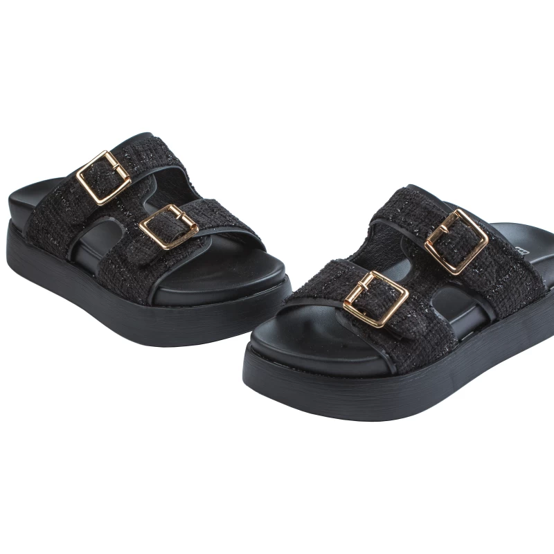 Arizona Double Strap Slide-Black 5