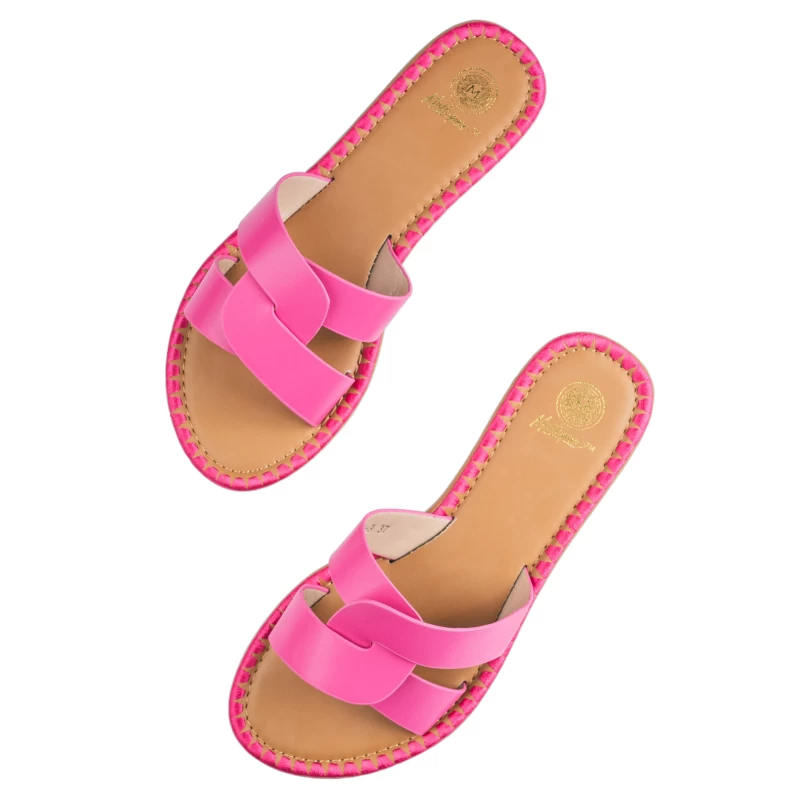 Crisso Flat Sandal-Fuchsia 4