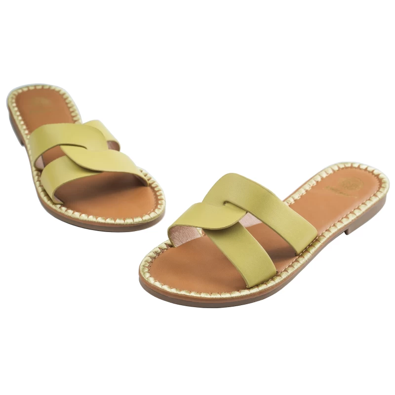 Crisso Flat Sandal-Green 5